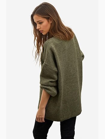 Pull ras du cou en tricot épais hiccup