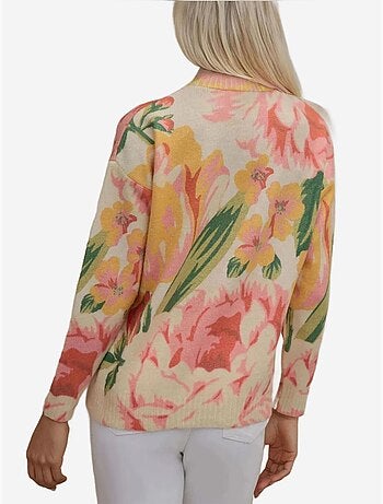 Pull ras du cou en tricot jacquard
