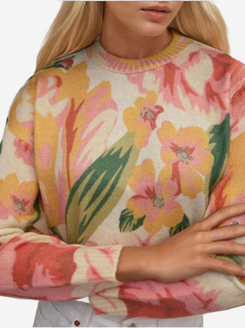 Pull ras du cou en tricot jacquard - Kiabi Pull ras du cou en tricot jacquard - Kiabi