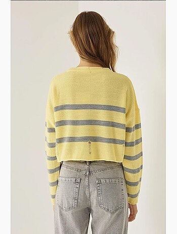 Pull ras du cou rayé hiccup