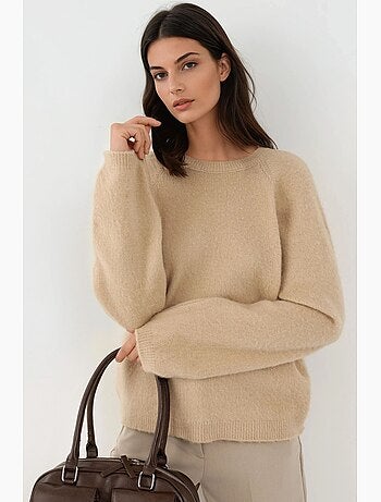 Pull ras du cou texturé épais hiccup