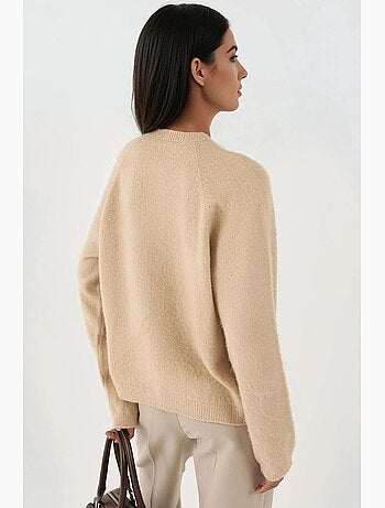 Pull ras du cou texturé épais hiccup