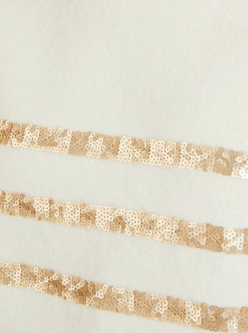 Pull rayé à sequins Thermolactyl - Damart - Kiabi