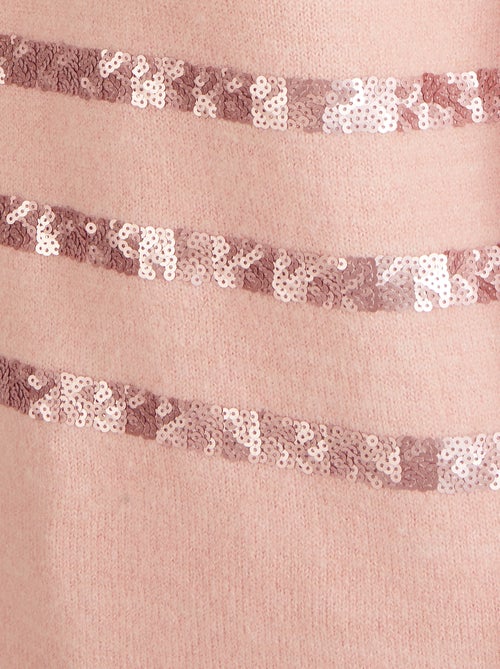 Pull rayé à sequins Thermolactyl - Damart - Kiabi