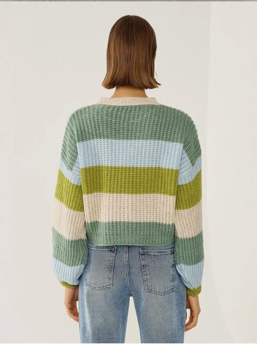 Pull rayé coupe décontractée - Kiabi Pull rayé coupe décontractée - Kiabi