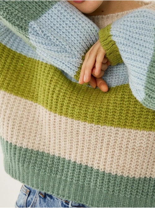 Pull rayé coupe décontractée - Kiabi Pull rayé coupe décontractée - Kiabi