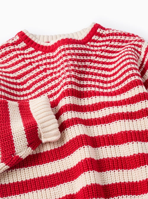 Pull Rayé en Coton - Kiabi