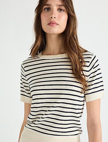 Pull rayé en maille MO Fashion