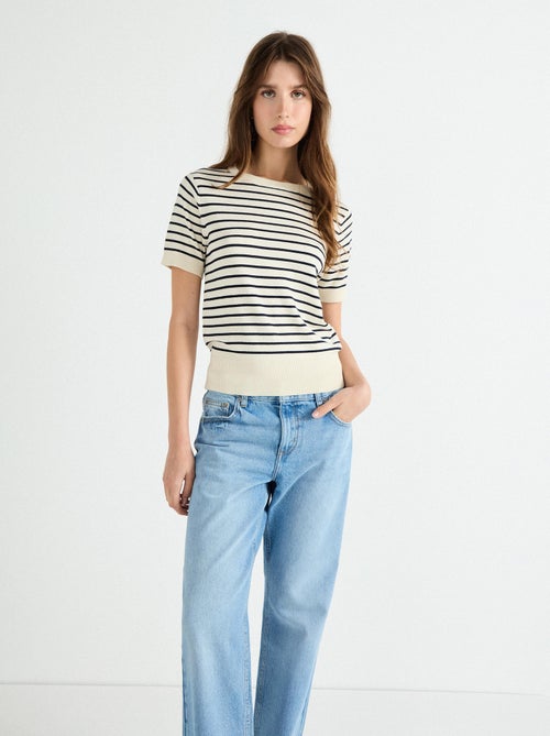 Pull rayé en maille MO Fashion - Kiabi
