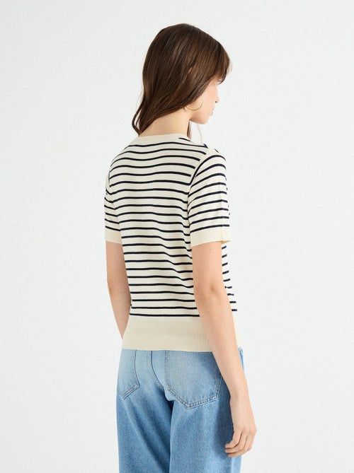 Pull rayé en maille MO Fashion - Kiabi