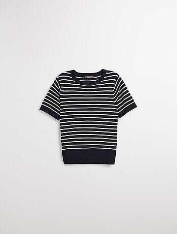 Pull rayé en maille pour femme MO Fashion