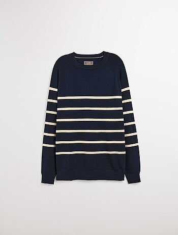 Pull rayé en maille pour homme MO Fashion