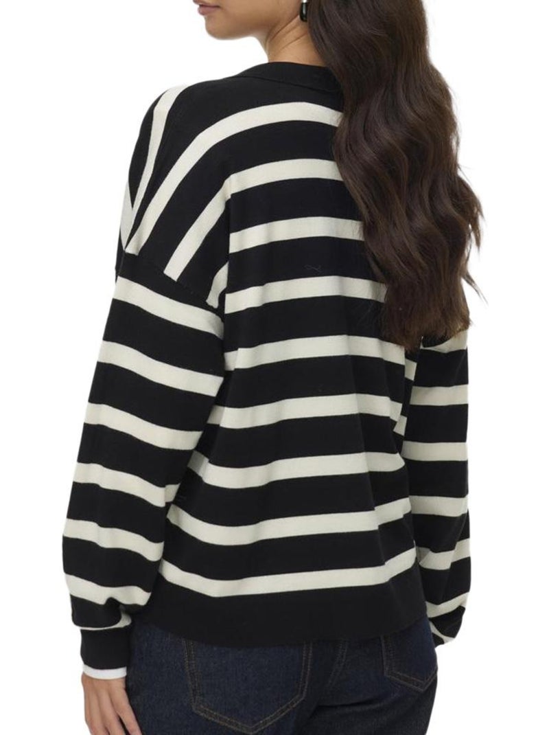Pull rayé femme vero moda Noir Blanc - Kiabi