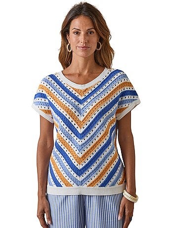 Pull rayé manches T - DAXON