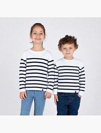 Pull rayé pour enfant 'Breizh Océan', Pull marin garçon ou fille