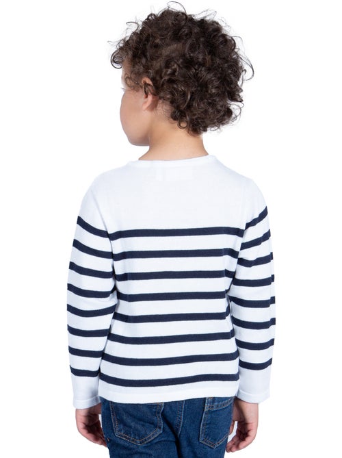 Pull rayé pour enfant 'Breizh Océan', Pull marin garçon ou fille - Kiabi
