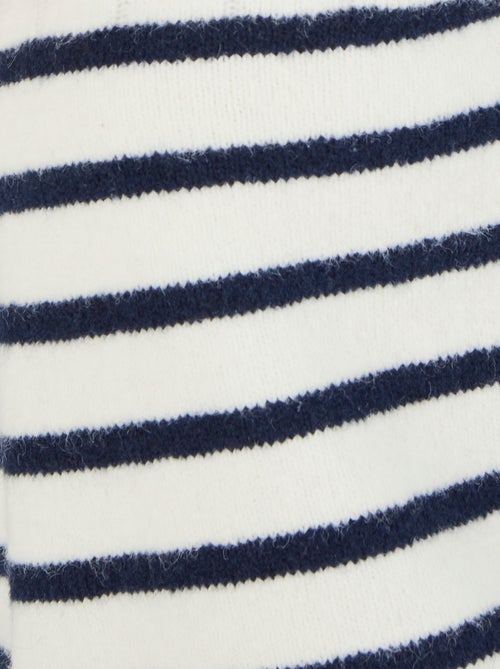 Pull rayures et maille ajourée Thermolactyl - Damart - Kiabi