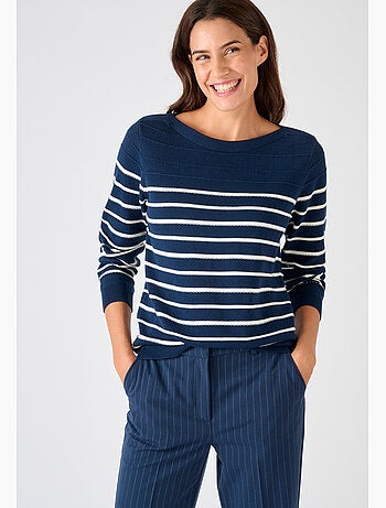 Pull rayures fantaisie - Damart