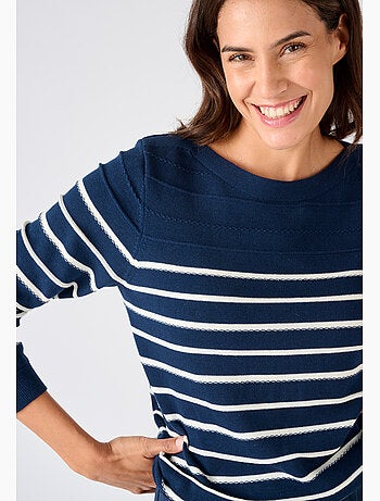 Pull rayures fantaisie - Damart