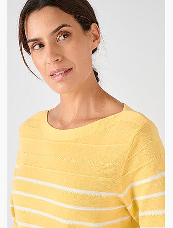 Pull rayures fantaisie - Damart