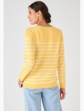 Pull rayures fantaisie - Damart
