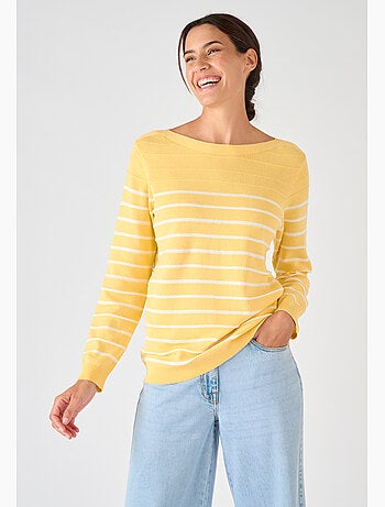 Pull rayures fantaisie - Damart