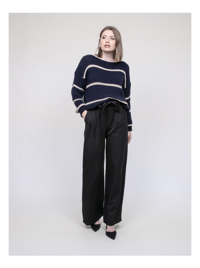 Pull rayures KASTELLA Bleu marine - Kiabi