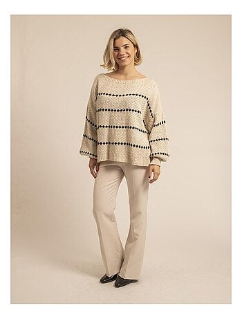 Pull rayures KISA