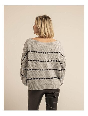 Pull rayures KISA