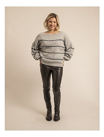 Pull rayures KISA