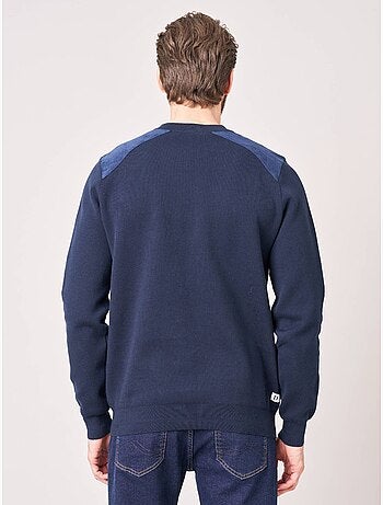 Pull regular homme col montant poche zippée 'deeluxe'