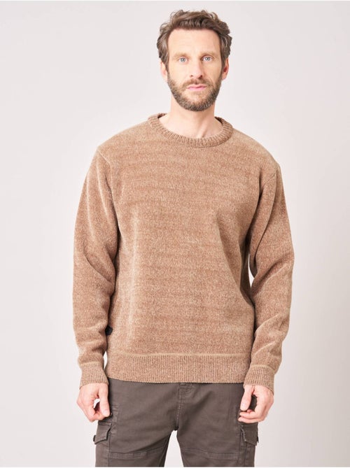 Pull regular homme en maille chenille douce 'deeluxe' - Kiabi Pull regular homme en maille chenille douce 'deeluxe' - Kiabi