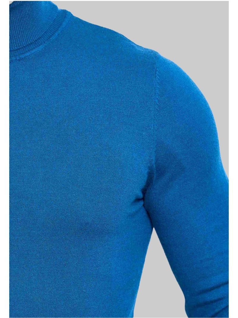 Pull Roulé Kebello Bleu - Kiabi