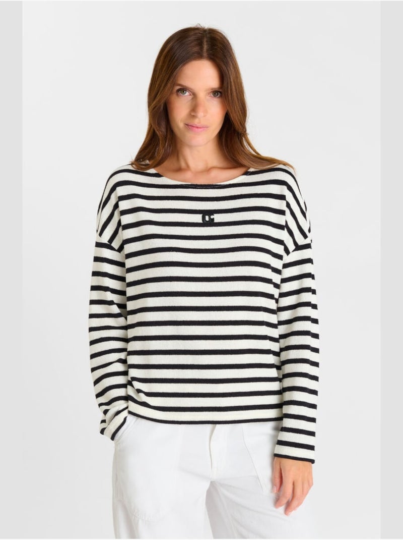 Pull RUDETTE 'Le Temps Des Cerises' Blanc - Kiabi