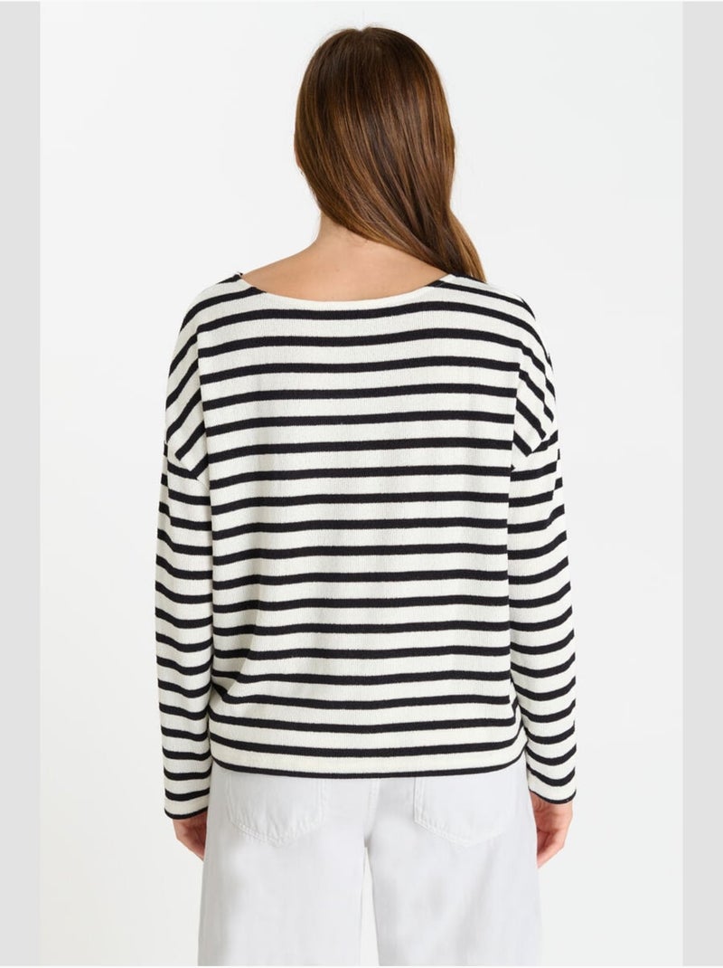 Pull RUDETTE 'Le Temps Des Cerises' Blanc - Kiabi