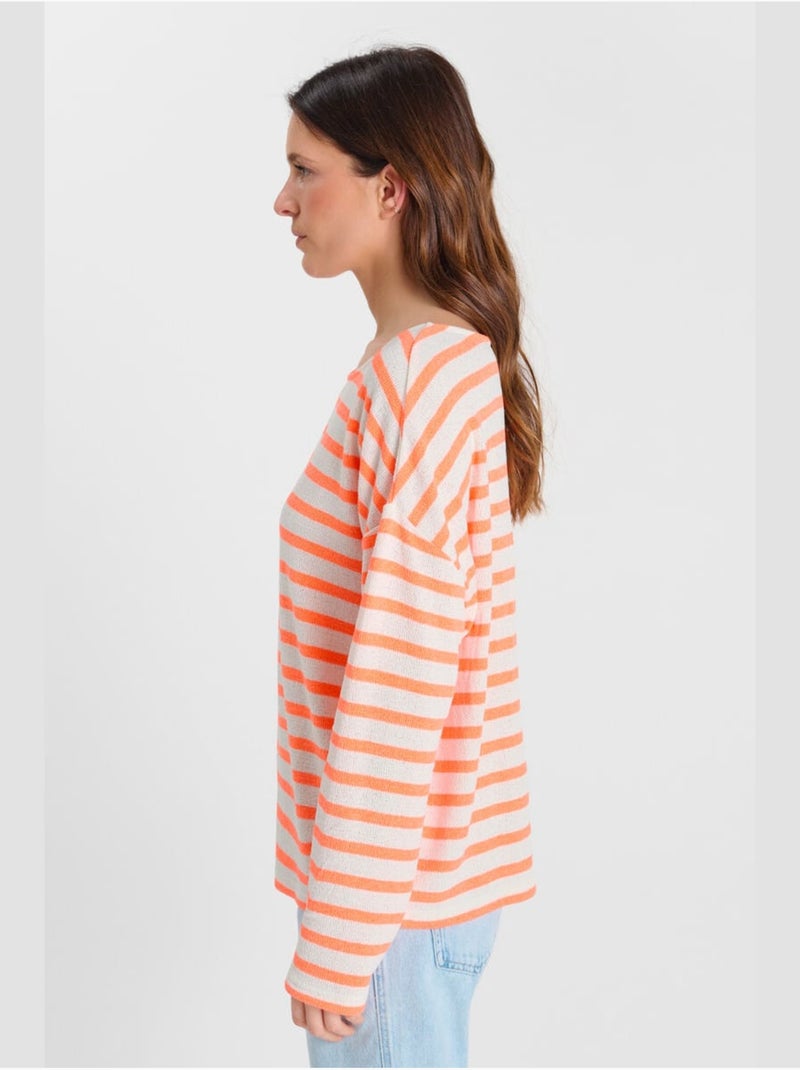 Pull RUDETTE 'Le Temps Des Cerises' Orange - Kiabi