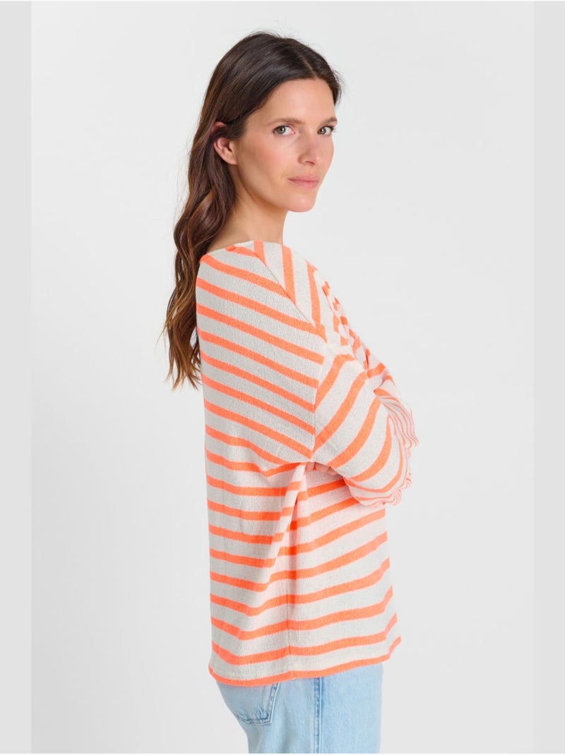 Pull RUDETTE 'Le Temps Des Cerises' Orange - Kiabi