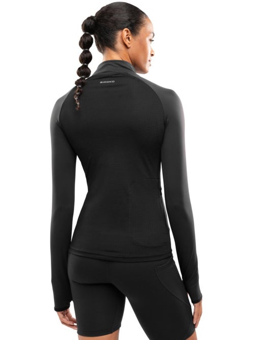 Pull running demi-zip femme fitness femme center - Kiabi Pull running demi-zip femme fitness femme center - Kiabi
