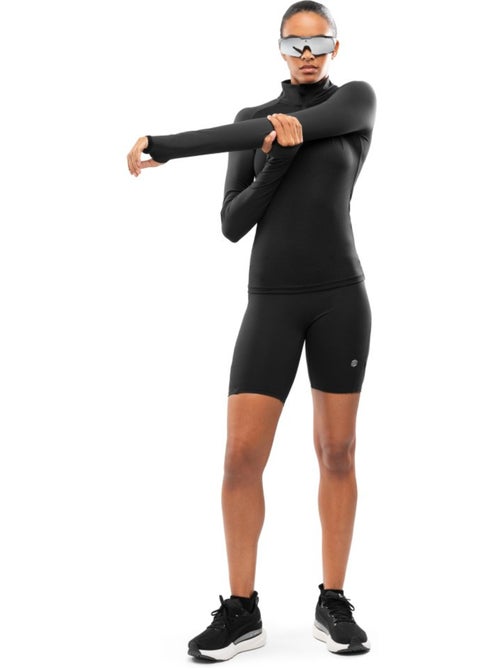Pull running demi-zip femme fitness femme center - Kiabi Pull running demi-zip femme fitness femme center - Kiabi