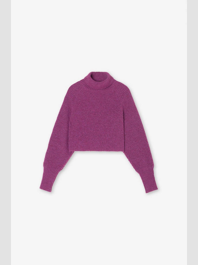Pull SAIAGI 'Le Temps Des Cerises' Violet - Kiabi