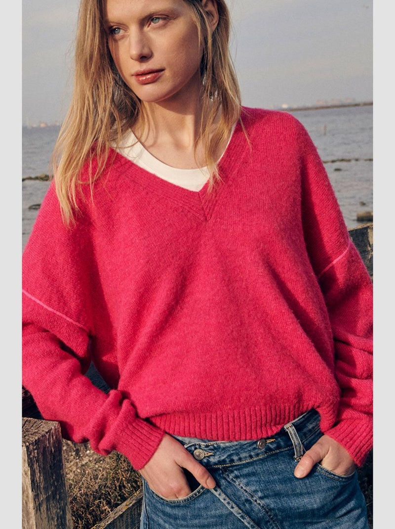 Pull SANNY 'Le Temps Des Cerises' Rose - Kiabi
