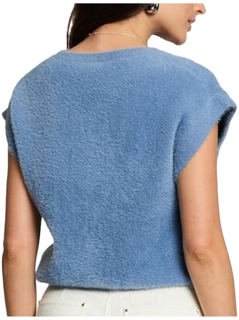 Pull Sans Manche   Clair Femme Morgan Bleu - Kiabi