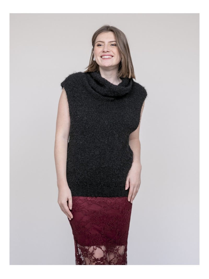 Pull sans manche KEANA Noir - Kiabi