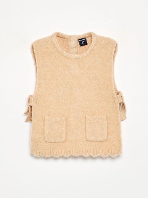 Pull sans manches avec écharpe amovible - Kiabi Pull sans manches avec écharpe amovible - Kiabi