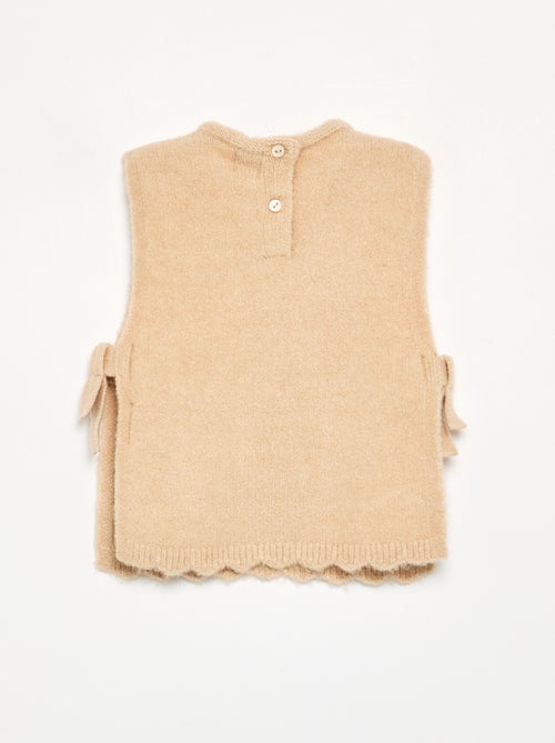Pull sans manches avec écharpe amovible - Kiabi Pull sans manches avec écharpe amovible - Kiabi