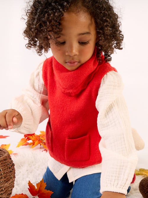 Pull sans manches avec écharpe amovible - Kiabi Pull sans manches avec écharpe amovible - Kiabi