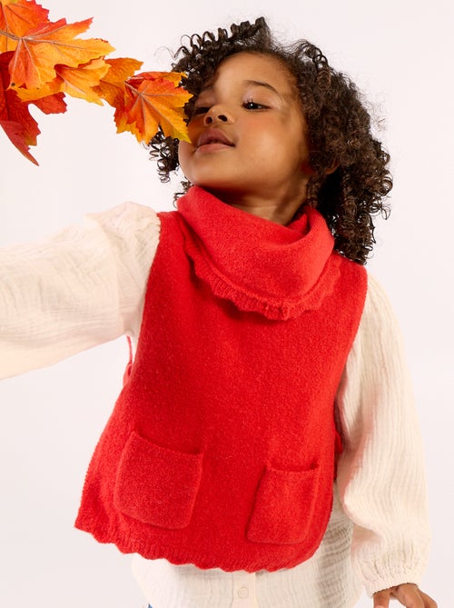 Pull sans manches avec écharpe amovible - Kiabi Pull sans manches avec écharpe amovible - Kiabi