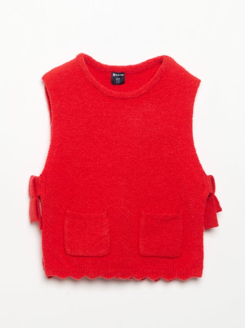 Pull sans manches avec écharpe amovible - Kiabi Pull sans manches avec écharpe amovible - Kiabi