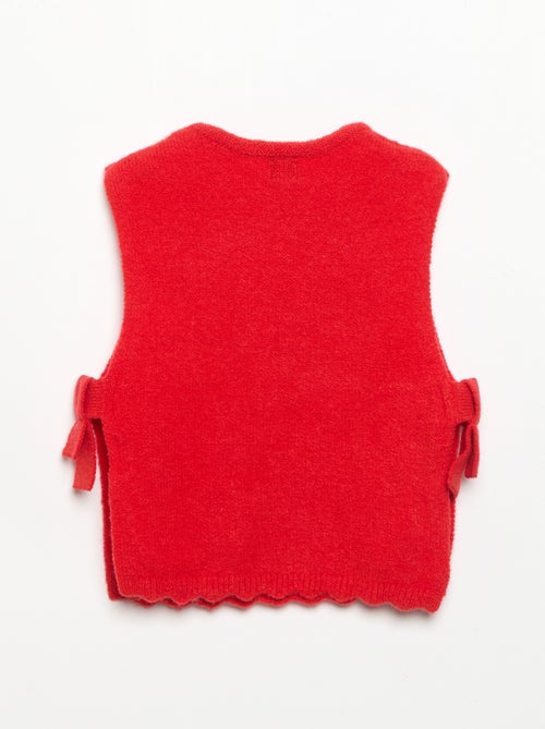 Pull sans manches avec écharpe amovible - Kiabi Pull sans manches avec écharpe amovible - Kiabi