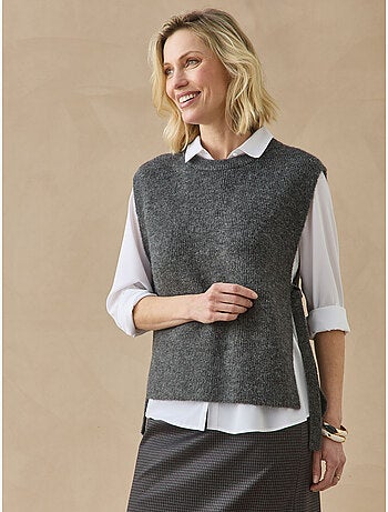 Pull sans manches avec laine - daxon